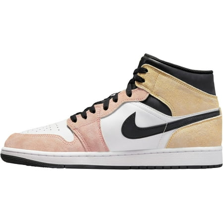 Jordan Mens Air Jordan 1 Mid SE Flight Club Sneakers,Magic Ember/Sundial,7.5