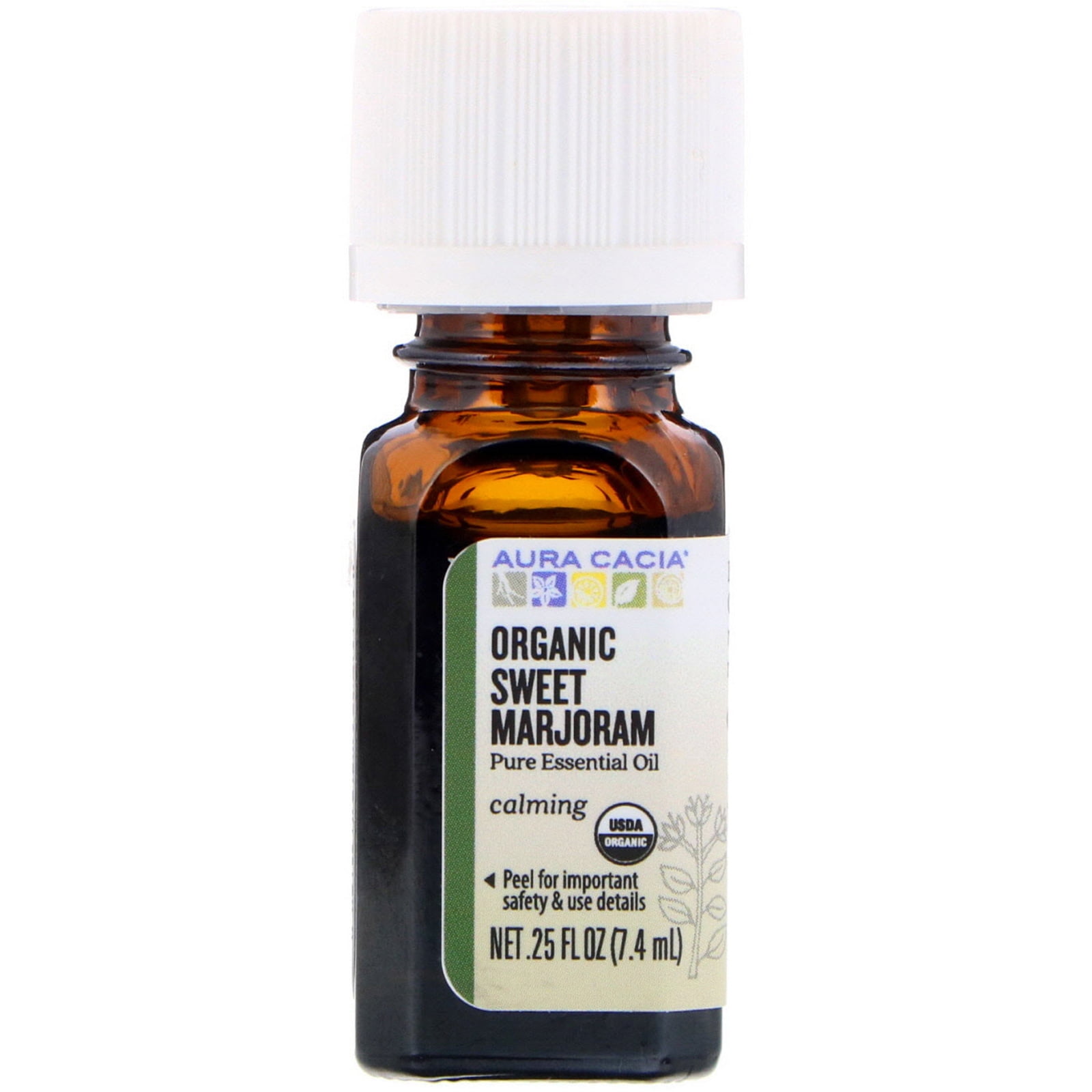 Aura Cacia Organic Essential Oil - Marjoram Sweet - .25 oz