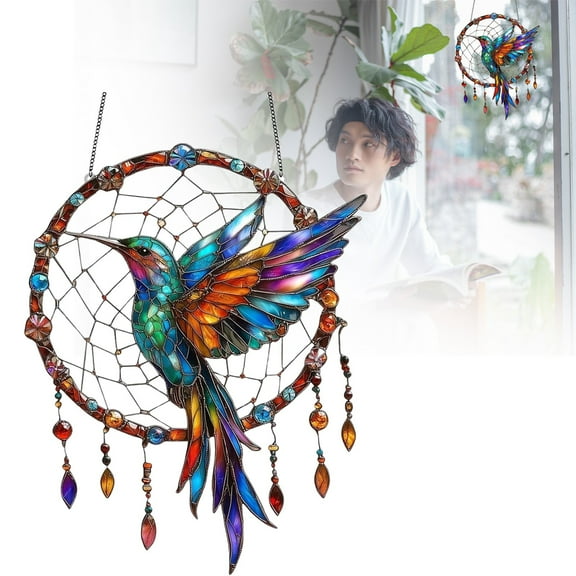 Wall hangs,Acrylic Dream Catchers For Indoor & Outdoor Decor Scratch Hanging Ornaments