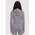 thumbnail image 4 of Women's Drawstring Hooded Zip Front Track Jacket, 4 of 4