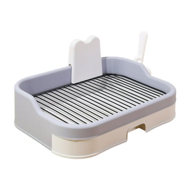 Inodoro para perros Bandeja de arena para mascotas Bandeja para orinal para cachorros Accesorios para mascotas Bandeja para orinal para perros Gris claro