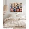 thumbnail image 3 of Farmhouse 4th of July Wall Art for Living Room,Canvas Picture Wall Decor for Bathroom Bedroom,American Country Star Botanical Painting Artwork for Office Kitchen Hallway Dining Room Decor 20"x24", 3 of 8