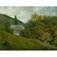 thumbnail image 3 of Vojtech Angyal 24x20 Black Modern Framed Museum Art Print Titled - Landscape Near Kremnica (1894), 3 of 5