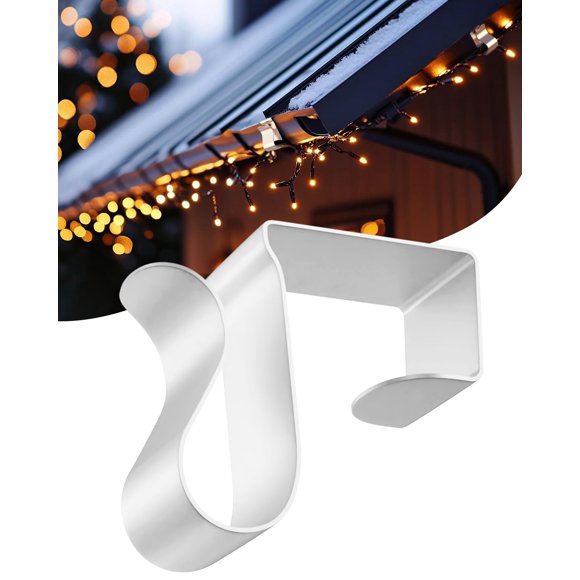 Canalones ApeBest para colgar luces exteriores, 50 unidades, metal