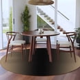 thumbnail image 3 of Round Rugs 5Ft, Beige Black Ombre Round Area Rug Washable Indoor Throw Carpet, Modern Gradient Abstract Art Soft Non Slip Circle Rug for Cabinet Bathroom Home Decor Aesthetic, 3 of 8