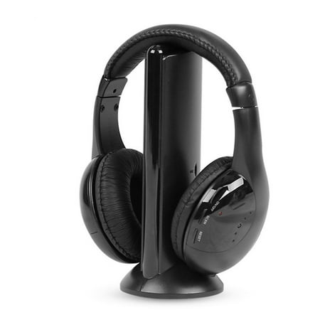 matoen 5IN1 Wireless Headphone Casque Audio Sans Fil Ecouteur Hi-Fi Radio FM TV MP3 (Best Headphones For Radio Djs)