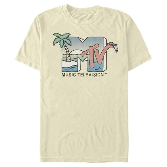 T-Shirt MTV Beach Vacation Logo pour Homme - Cream - Moyen