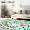 thumbnail image 2 of ODIKA 5x7 Machine Washable Non-Slip Area Rug, Whimsical Forest Friends Decorative Surface High Traffic Rug with Pad, Blue, 729188, 2 of 8