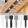 thumbnail image 2 of Cable Organizer Tie Adhesive Adjustable Fastener Tape Cord Wrap Reusable Office Desk Power Wire Management Nylon Bundling Strap, 2 of 8