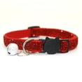 thumbnail image 1 of Pet Cat Safety Buckle Dog Small Dog Patch Cloth Bell Shirmmering Adjusted Collar, 1 of 8