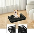 thumbnail image 1 of Bandeja de Orinal Portátil para Perros, Soporte para Almohadillas Absorbentes, Fácil de Limpiar, para Entrenamiento de Mascotas, Ideal para Noches Frí negro M, 1 of 9