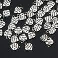 thumbnail image 4 of 50 Pieces Vintage Silver "MADE WITH LOVE" Heart Shape Charms for Sweater Chain, 4 of 7