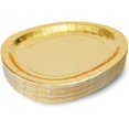 thumbnail image 4 of Oval Serving Platters for Parties, Gold Foil Paper Tray (12.5 x 10 In, 48 Pack), 4 of 4