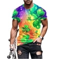 thumbnail image 2 of Ceisia Men's Slim Fit Short Sleeve T-Shirt St. Patrick's Day Themed Print Clover Spring Summer Shirt Gift, 2 of 8
