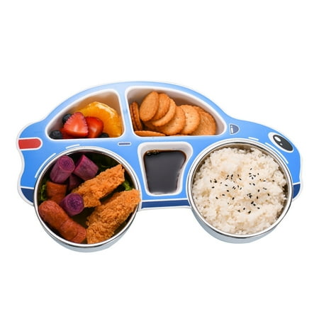

JULYING Children s Dinner Plates Complementary Food Baby Deepen Grid Dinner Plates