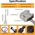 thumbnail image 3 of Step Up Converter for Starlink Mini with Alligator Clips, 12V to 20V 3A Outdoor DC Boost Power Supply, IP68 Waterproof Aluminum Housing for RV, Solar, Generator, and Off-Grid Internet, 3 of 5