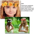 thumbnail image 5 of 12PCS Multicolor Lady Girl Fashion Flower Crown Floral Garland Headbands for Festival Wedding Party, 5 of 6