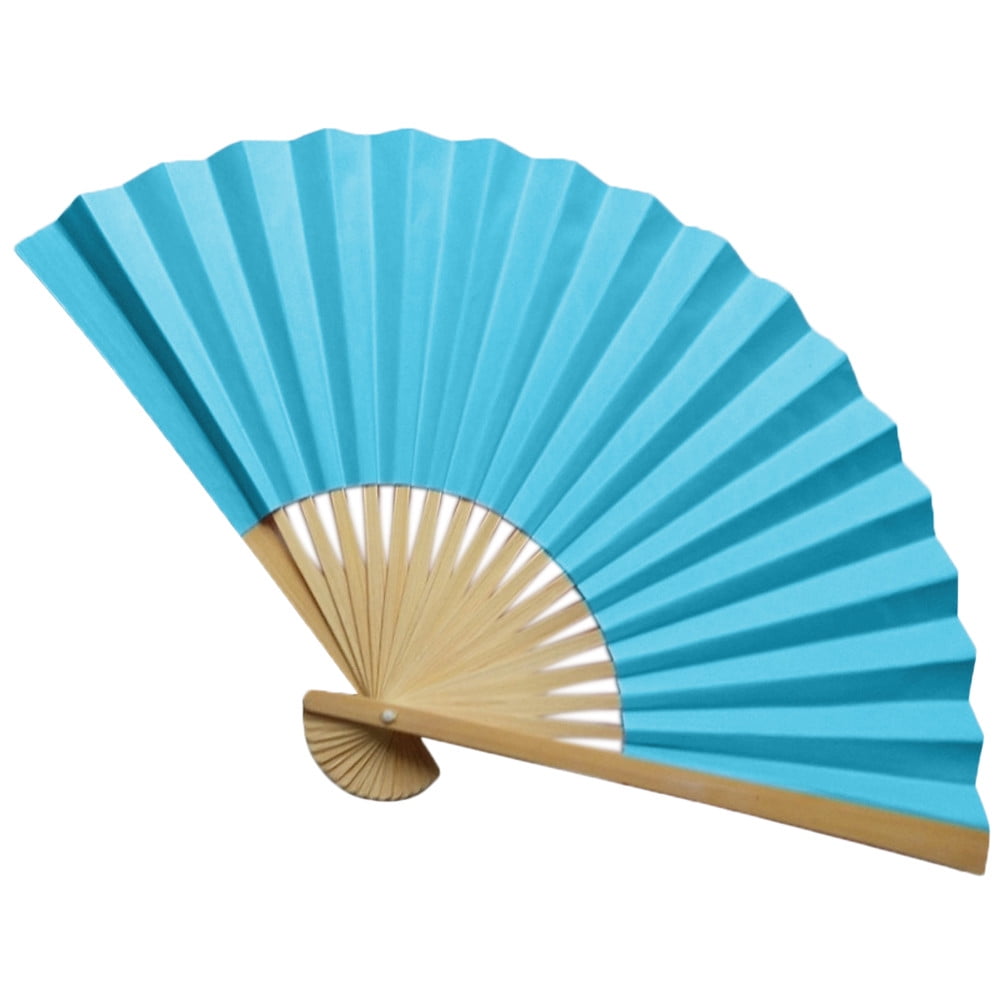 Chinese Hand Paper Fans Pocket Folding Bamboo Fan Wedding Party Favor HGUK 