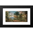 thumbnail image 2 of Circle of Andrea Locatelli 14x9 Black Modern Framed Museum Art Print Titled - Landscape with the Preaching of St John the Baptist, 2 of 5