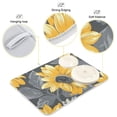 thumbnail image 4 of Sunflowers and Leaves Dish Drying Mat Dish Drainer Rack Mats Water Absorbent Non-Slip Easy Clean Heat Resistant for Kitchen Counter, 4 of 8