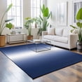 thumbnail image 4 of Navy Blue Ombre Rectangle Rug 4'x6' Modern Abstract Gradient Minimalist Washable Area Rugs for Living Room Bedroom Entryway Non Slip&nbsp; Entrance Door Mat Indoor Floor Carpet, 4 of 9