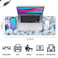 thumbnail image 5 of Long Mouse Pads for Desk,Pioneer Flower Floral Print Pattern Desk Mats on Top Of Desks, Desk Mouse Pad Extra Large with 3mm Non-Slip Base and Stitched Edge for Gaming,Office,Work,Home 31.5"x11.8", 5 of 6
