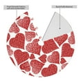 thumbnail image 4 of Kll 36" Christmas Tree Skirt Hearts Xmas Tree Skirts Mat For New Year Xmas Holiday Party Indoor Outdoor Home Decoration, 4 of 9