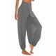 thumbnail image 3 of Pantalones Harén con Abertura Alta para Mujer, Pantalones Harén Hippies. Gris XXL, 3 of 7