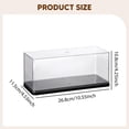thumbnail image 4 of arctrm 1:24 Clear Acrylic Display Case Countertop Box Display Box Organizer Transparent Black, 4 of 8