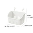 thumbnail image 2 of Hanging Shower Bathroom Storage Basket with Hooks for Toiletries and Cleaning Supplies Space-saving Organizer for Towels and Cosmetics for Small Spaces, 2 of 9