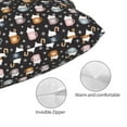 thumbnail image 3 of Fotbe Snowflake Cream Hot Cocoa Funda de Almohada Decorativa Estilo Occidental, Lujo en Algodón, Fundas para Almohadas King, Cojín Estampado para Decoración del Hogar-14"x20", 3 of 6