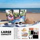 thumbnail image 5 of Easygdp Alligator Donut Pool Float Bolsa de Viaje de Playa de Gran Capacidad, Bolsa Tote Perfecta para la Playa, Escapadas de Fin de Semana y Viajes, 5 of 7
