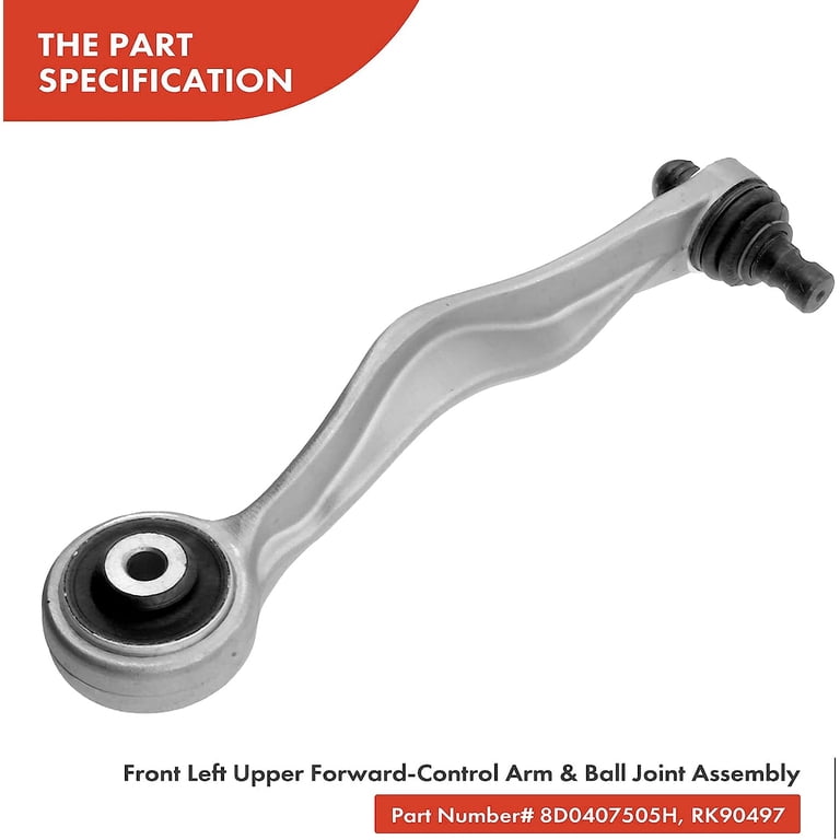 TOPAZ 4PCS Front Upper Control Arm Kit For Audi A6 A8 S6 & VW Phaeton - Left + Right