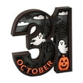 thumbnail image 2 of Halloween Wooden Pumpkin Desktop Ornament – Festive Decor for Home, Party & Holiday Rooms, 2 of 5