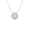 thumbnail image 2 of Delight Jewelry Silvertone I love to Cheer with Pink Heart Miracles Ring Charm Necklace, 18", 2 of 4