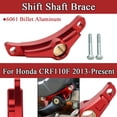 thumbnail image 3 of ALLTIMES Shift Shaft Brace for Honda CRF110F 2013-2022, 6061 Billet Aluminum Red, 3 of 10