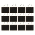 thumbnail image 1 of 12pcs Chalkboard Hanging Signs Wood Blackboard Plaque Double Side Message Boards, 1 of 7