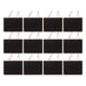 thumbnail image 1 of 12 piezas de letreros colgantes de pizarra de madera, tableros de mensajes de doble cara, 1 of 6