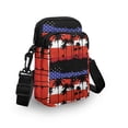 thumbnail image 3 of HELLHERO Women Messenger Bag Palm Tree Pattern Unique Gift Polyester Adjustable Strap Adult 4.33x1.97x7.09 Outdoor Daily Use, 3 of 7