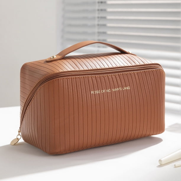 Bolsa de almohada cuadrada, bolsa de cosméticos para mujer, gran capacidad, portátil, bolsa de almacenamiento para cosméticos de viaje cibernética