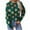 Green, variant on Women's Casual Maple Leaf Print Crewneck Knit Sweater 2024 Fall Winter Fashion Long Sleeve Graphic Loose Pullover Tops Dark Green L