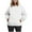 White, variant on ShomPort Womens Plus Size Sweatshirts Long Sleeve Oversized Plain Work Pullover Fall/Winter Outdoor Tops