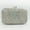 Silver AB, variant on Leaf-Shaped Crystal Clutch Bag for Women, Luxurious Evening Purse - Trendy Party Wedding Handheld Crossbody Bag