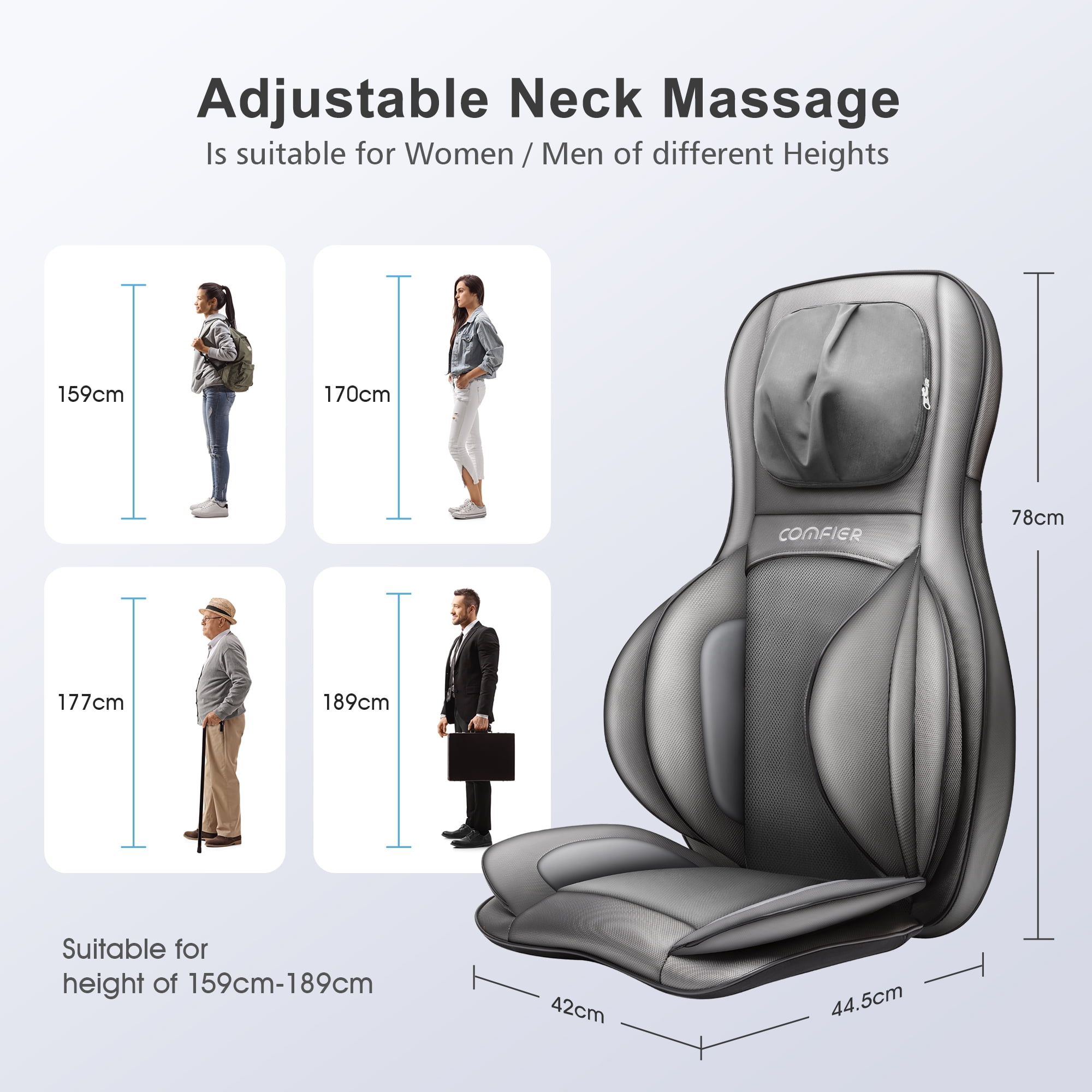 COMFIER Portable Heated Neck Massager for Pain Relief,EMS Intelligent  Electric Pulse Neck Massager w…See more COMFIER Portable Heated Neck  Massager