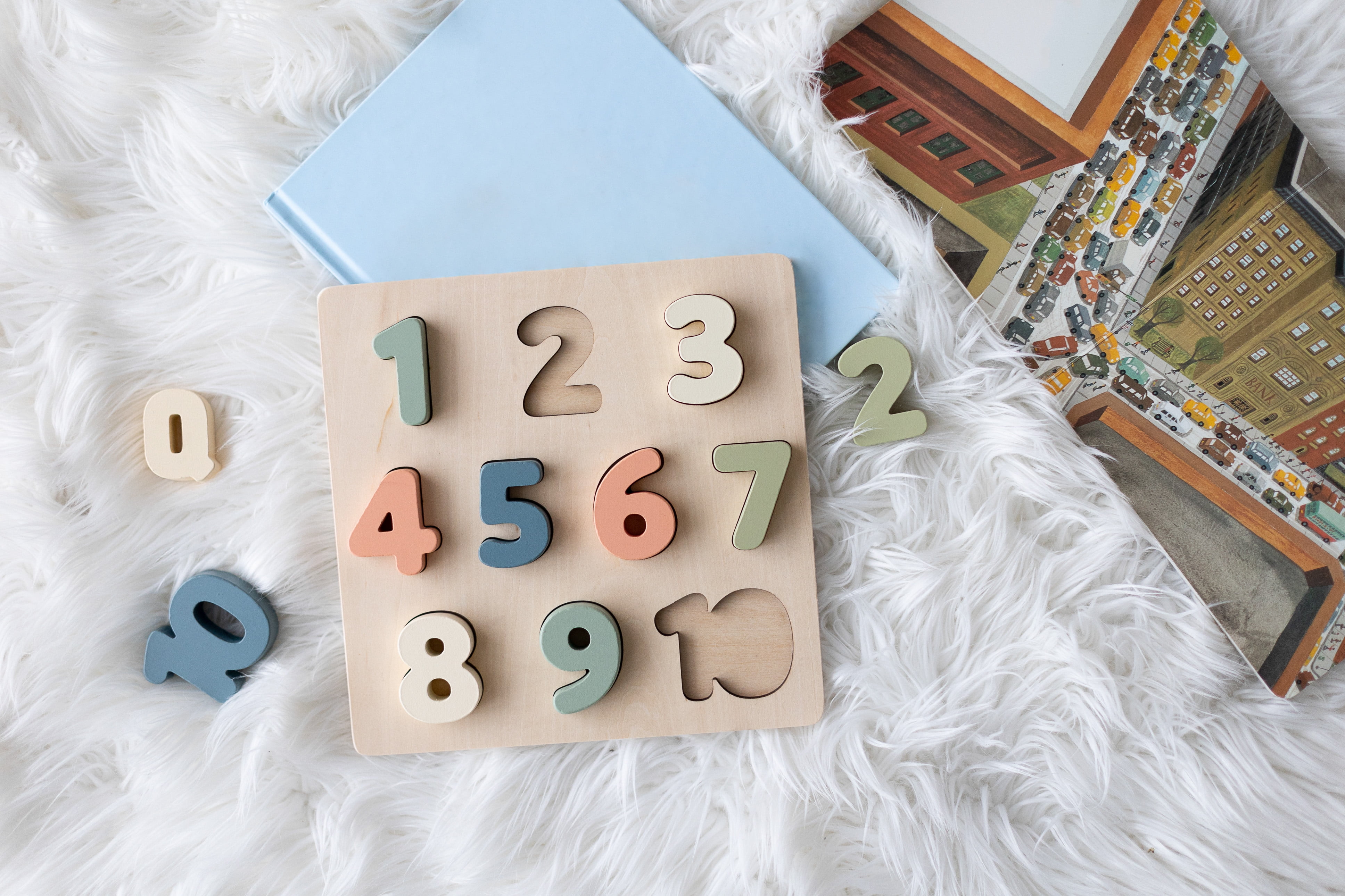 ゆ☺︎ Pearhead Wooden Numbers Puzzle, 1-10, Gender-Neutral