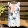 thumbnail image 4 of Yourumao Womens Tank Tops Ruffle Hem Sleeveless Shirts Scoop Neck Floral Printed Tanks Flowy Graphic Tees for Summer Vacation, 4 of 5