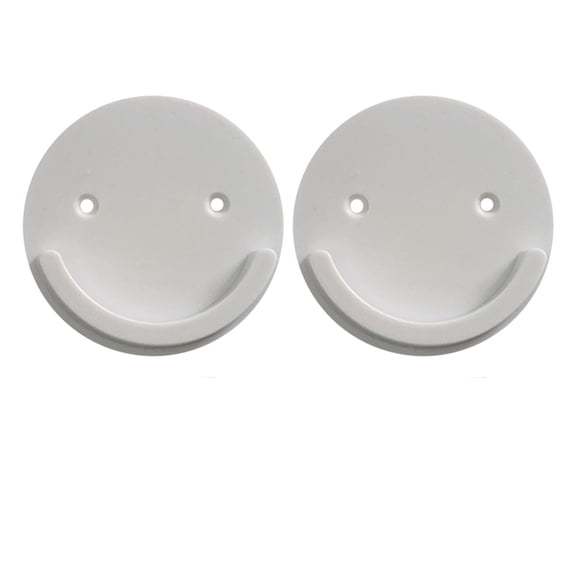 2pcs Closet Rod Holders, Plastic Tension Pole Bar Sockets for 3.14" Heavy Duty Wardrobe Tube Rail Support Bracket Fittings for Home Bathroom Shower Curtain Clothing Store