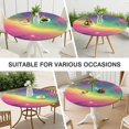 thumbnail image 7 of Colorful Tie Dye Nebula Pattern Round Fitted Tablecloth with Elastic Edge,Dining Table Cover Waterproof,Outdoor Round Tablecloth for Camping,Dining,Indoor and Outdoor, 7 of 7