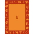 thumbnail image 2 of Joy Carpets Steam Orange Area Rug, 2 of 7