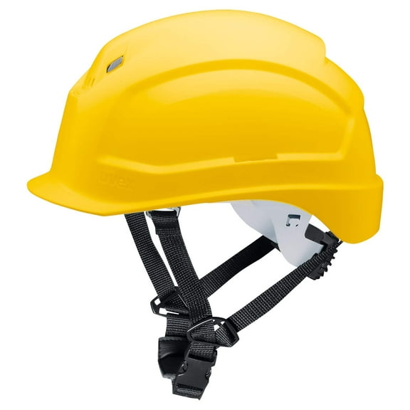 Uvex Pheos S-KR Safety Helmet - Construction Helmet with 4-Point Chin Strap and Ventilation Hol